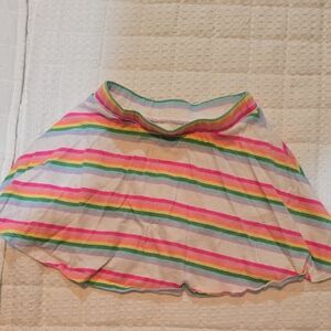 Colorful Striped Girls Skort